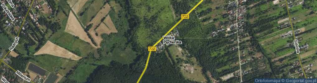 Zdjęcie satelitarne Wólka Pęcherska ul.